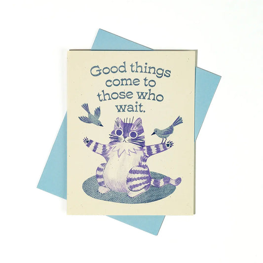 Bromstad Printing Co. - Risograph Wenskaart 'Good Things'