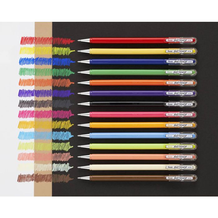 Pentel Gelroller Mattehop Gelpen - Yellow