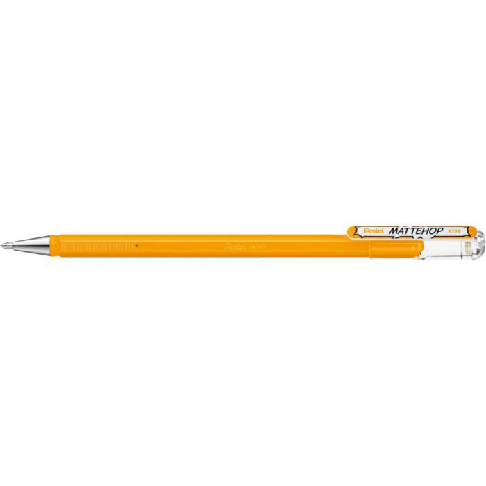 Pentel Gelroller Mattehop Gelpen - Yellow Orange