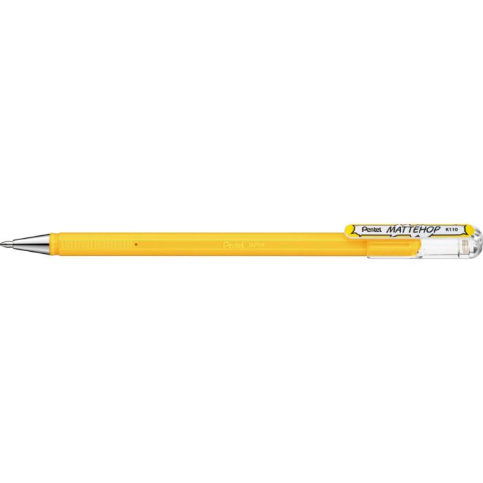 Pentel Gelroller Mattehop Gelpen - Yellow