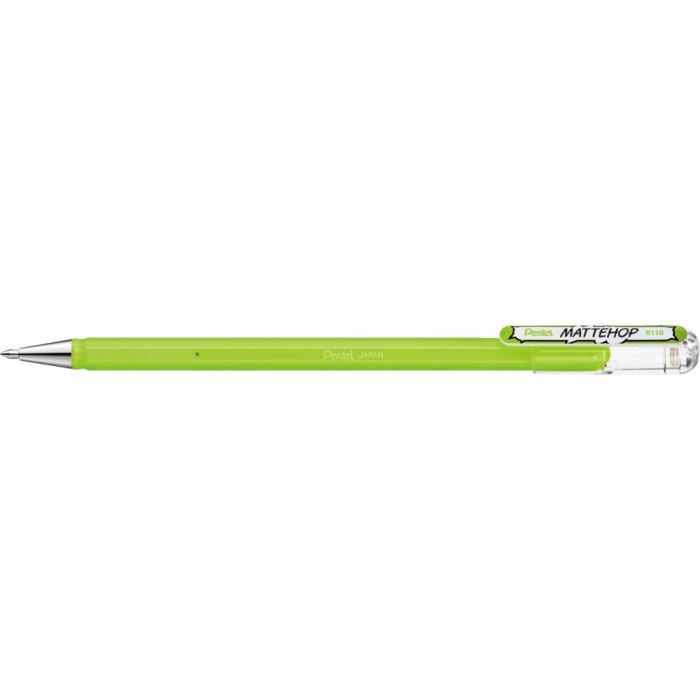 Pentel Gelroller Mattehop Gelpen - Yellow Green
