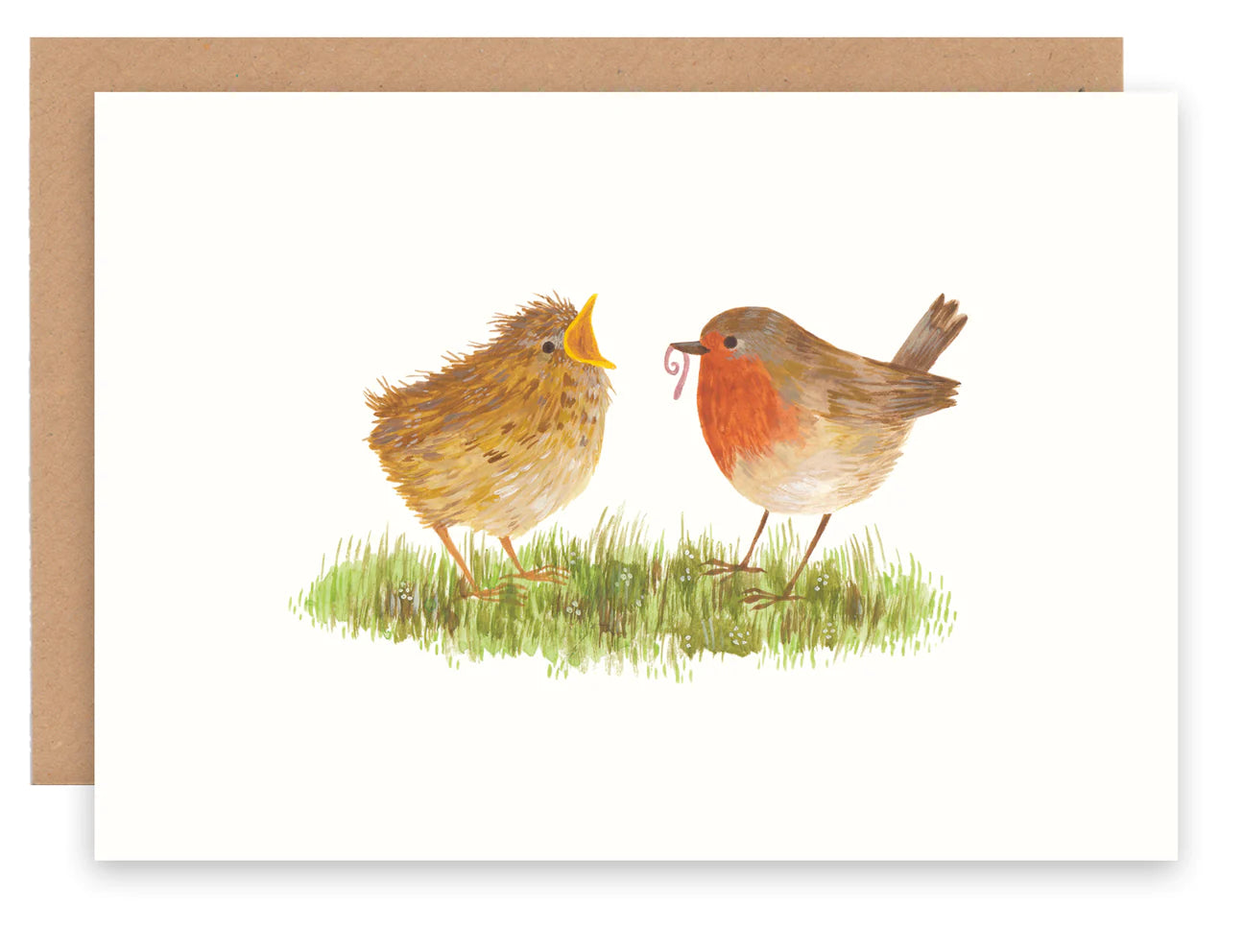 Cécile Berrubé Greeting Card - Robins