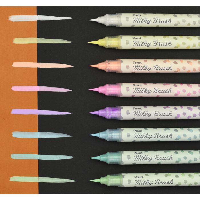 Pentel Milky Brush - Pastel Geel