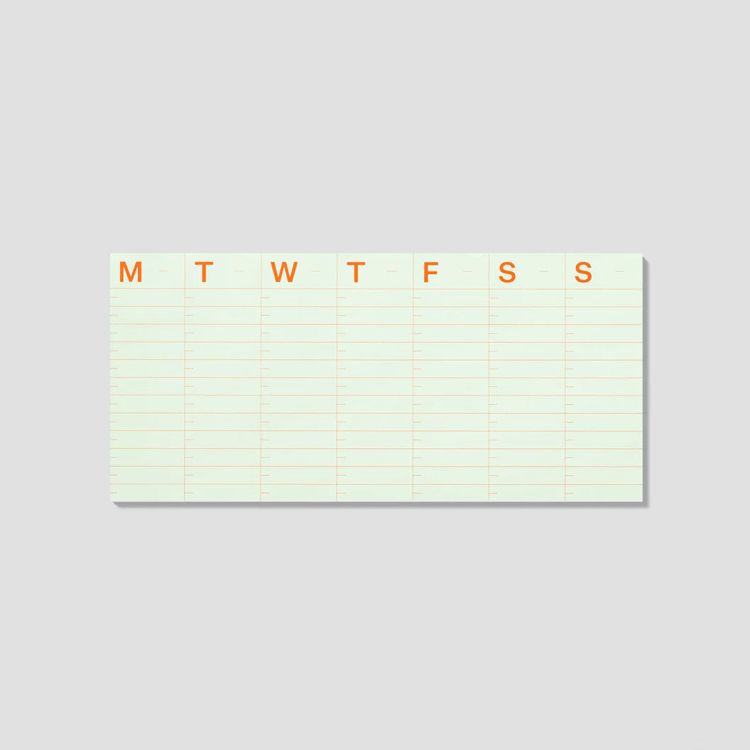 mishmash Undated Notepad - Large Time-block