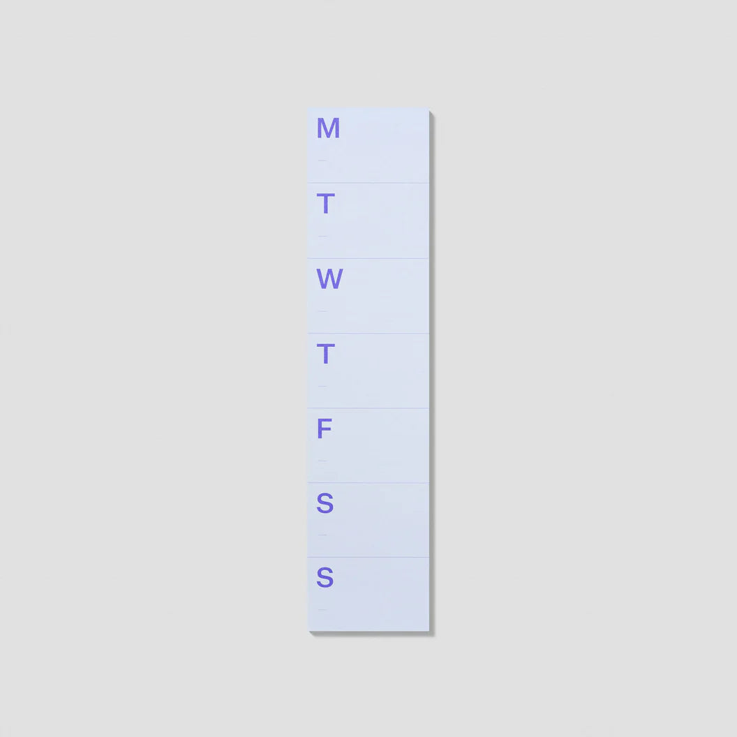 mishmash Undated Notepad - Large Weekly