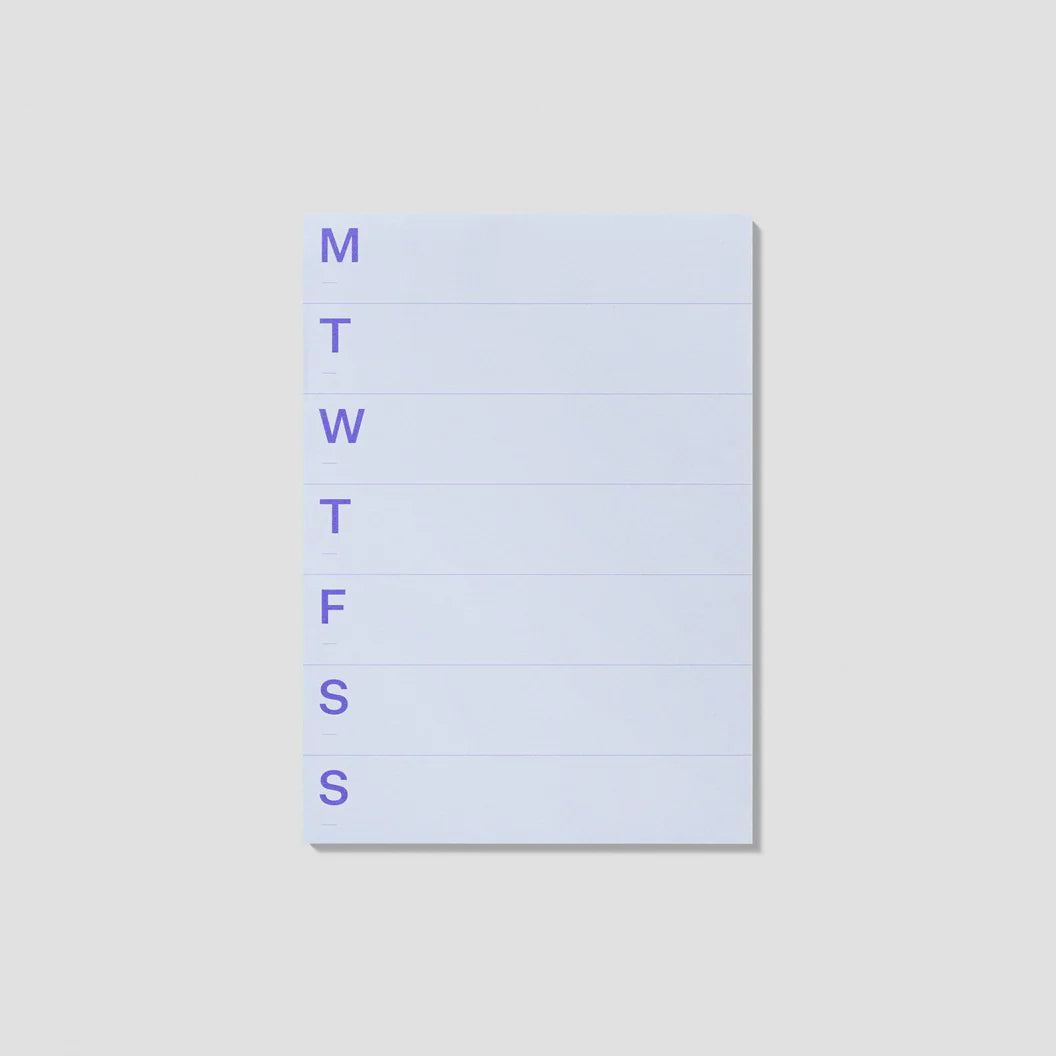 mishmash Undatierter Notizblock – Medium Weekly