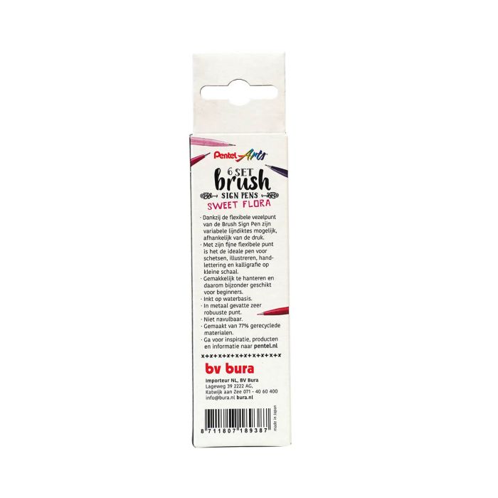 Pentel Brush Sign 6 Set - Sweet Flora