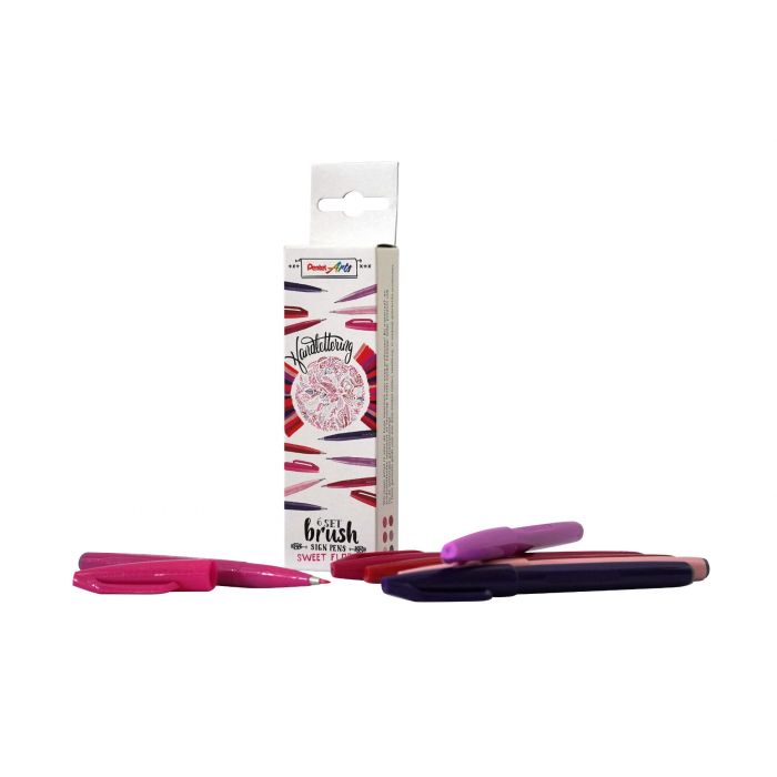 Pentel Brush Sign 6 Set - Sweet Flora