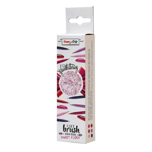 Pentel Brush Sign 6 Set - Sweet Flora
