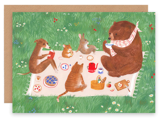 Cécile Berrubé Wenskaart - Picnic A6
