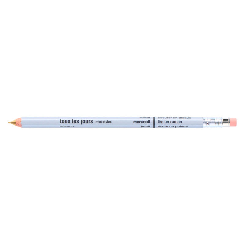 Mechanisch Potlood met gum Mat Zilver - Mark's Inc.
