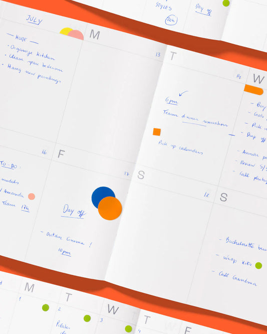 mishmash Undated A5 planner Frames - Sand