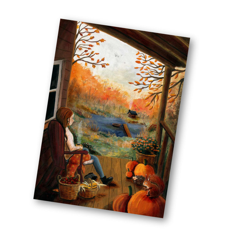 Esther Bennink Greeting card - The veranda