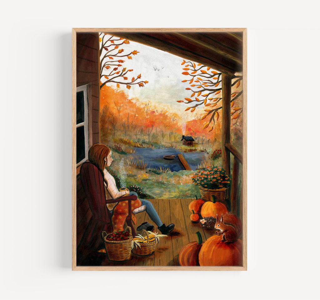 Esther Bennink, A4-Kunstdruck – Die Veranda