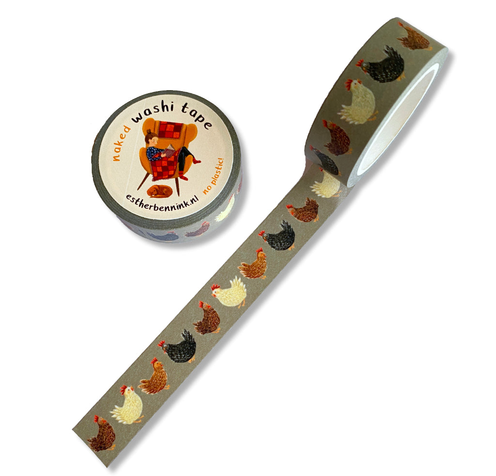 Esther Bennink Washi Tape - Chickens
