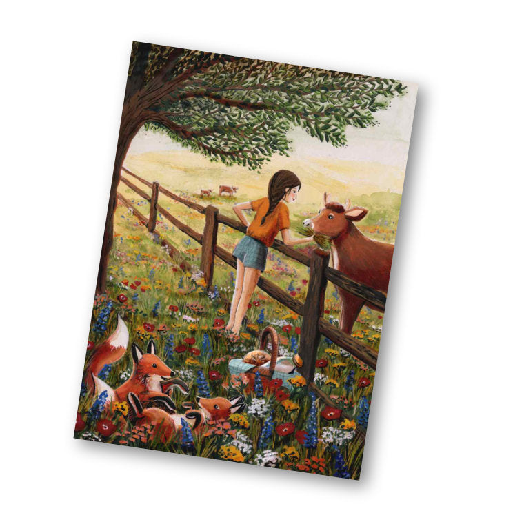 Esther Bennink Greeting card - Summer fields