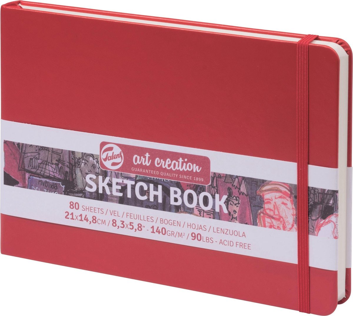 Talens Art Creation Skizzenbuch 21x15 cm - Rot