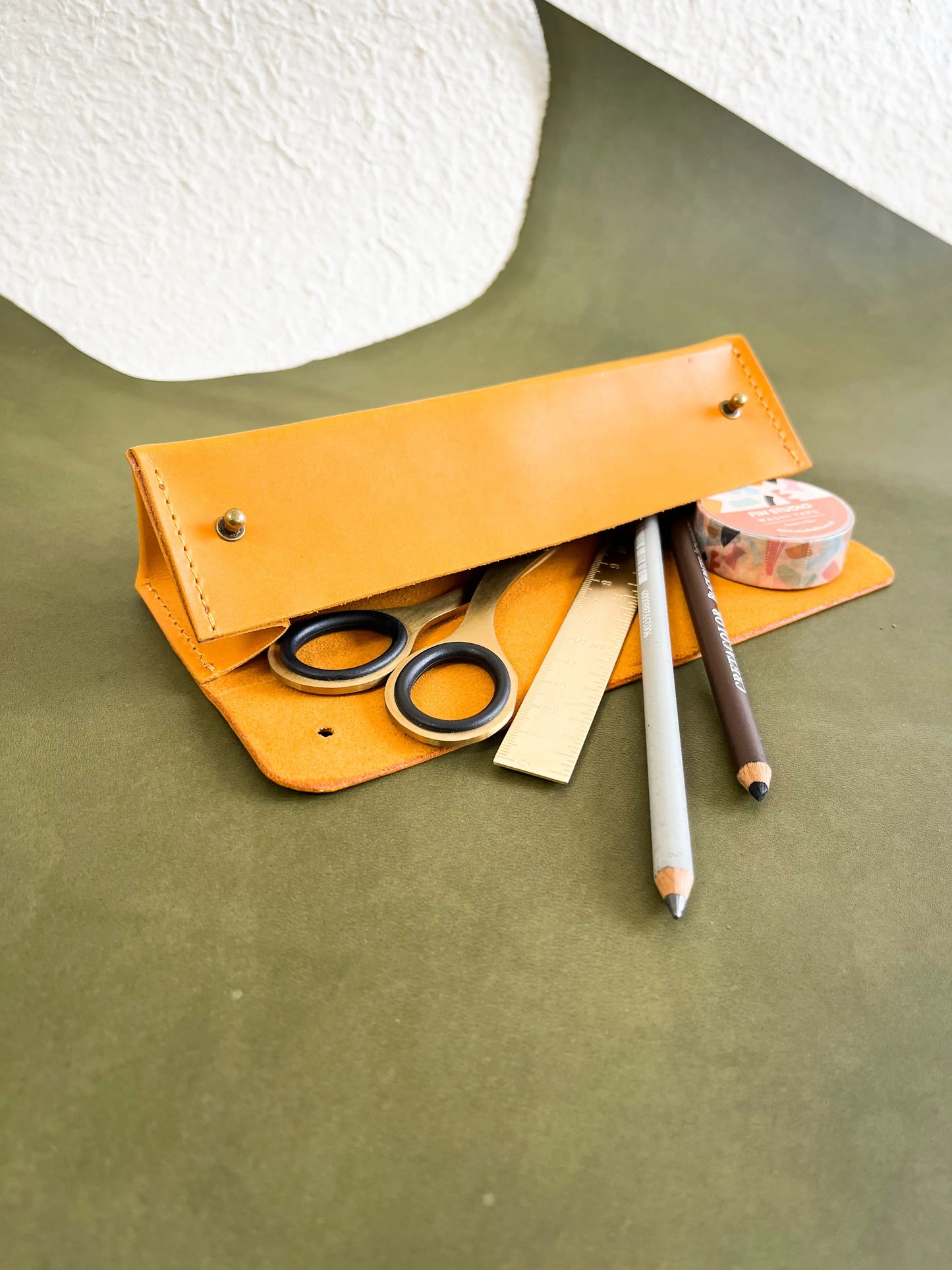 Fin Studio Ledertasche – Hellgrün