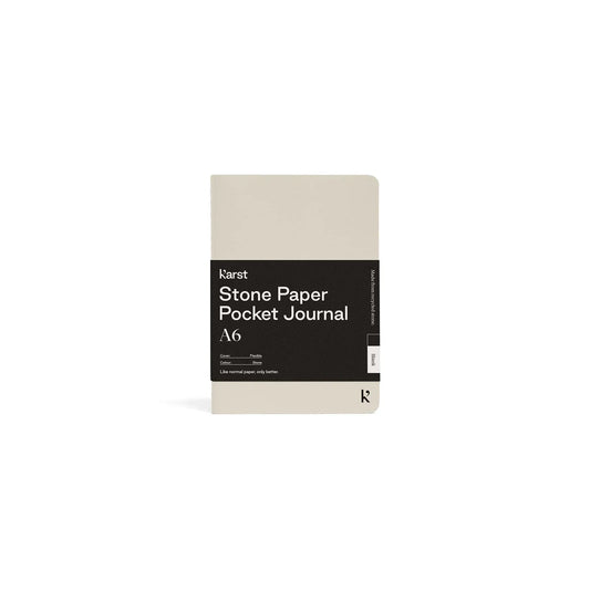 Karst Pocket Journal A6 – Stone (Blank)