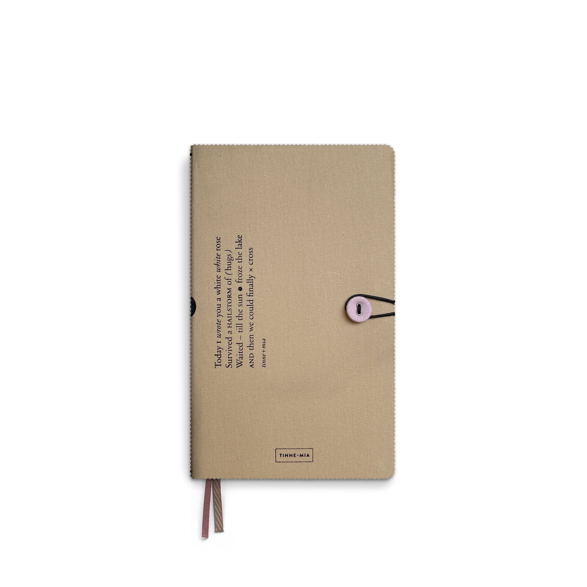 Tinne+Mia Notebook met knoop - Almond