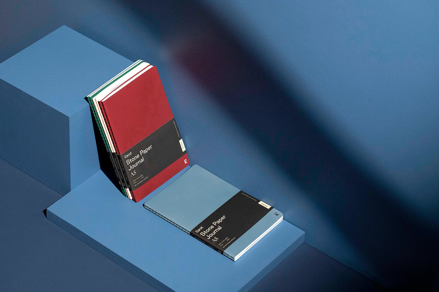 Karst stone paper journal A5 kleuren schuin