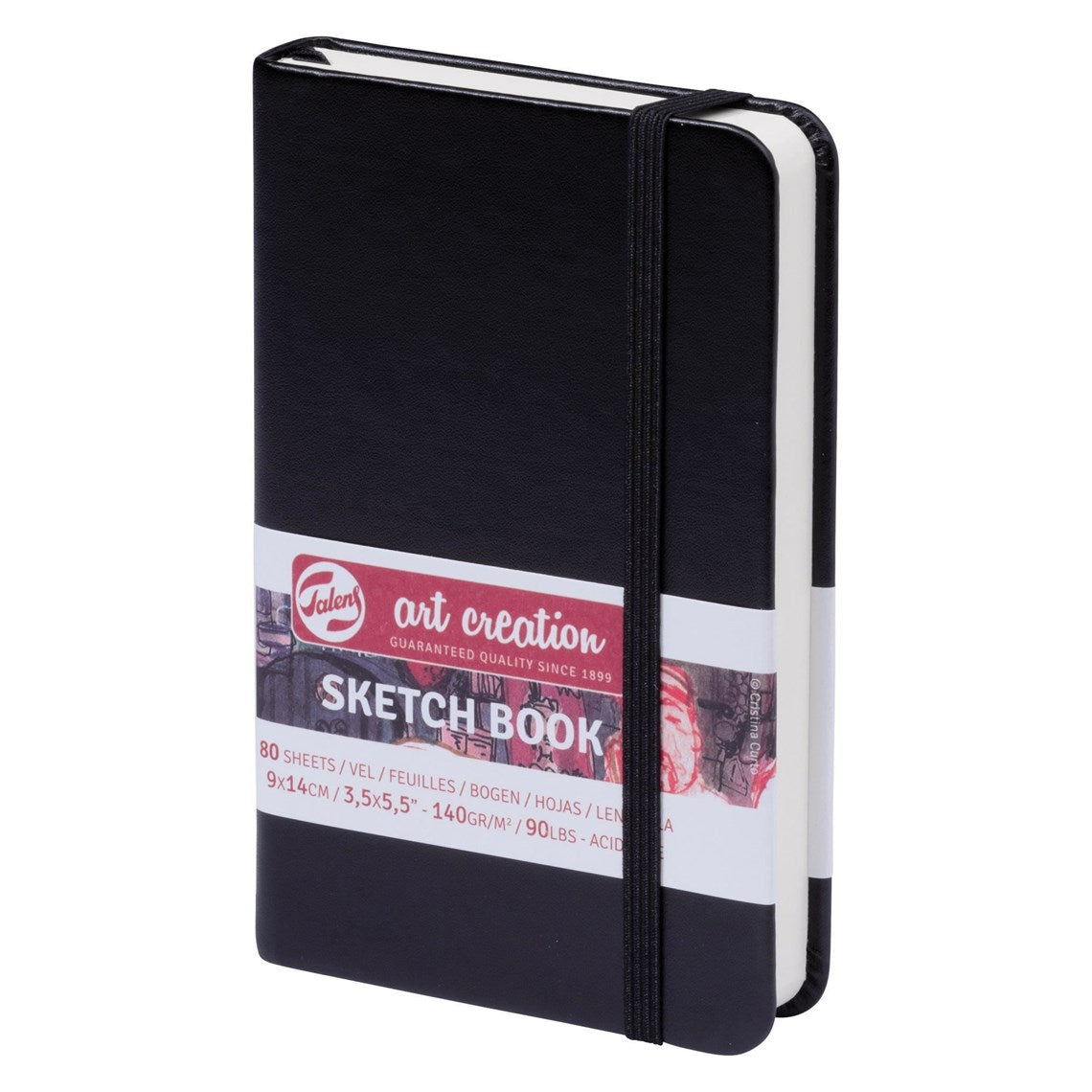 Talens Art Creation Skizzenbuch 9x14 cm – Schwarz