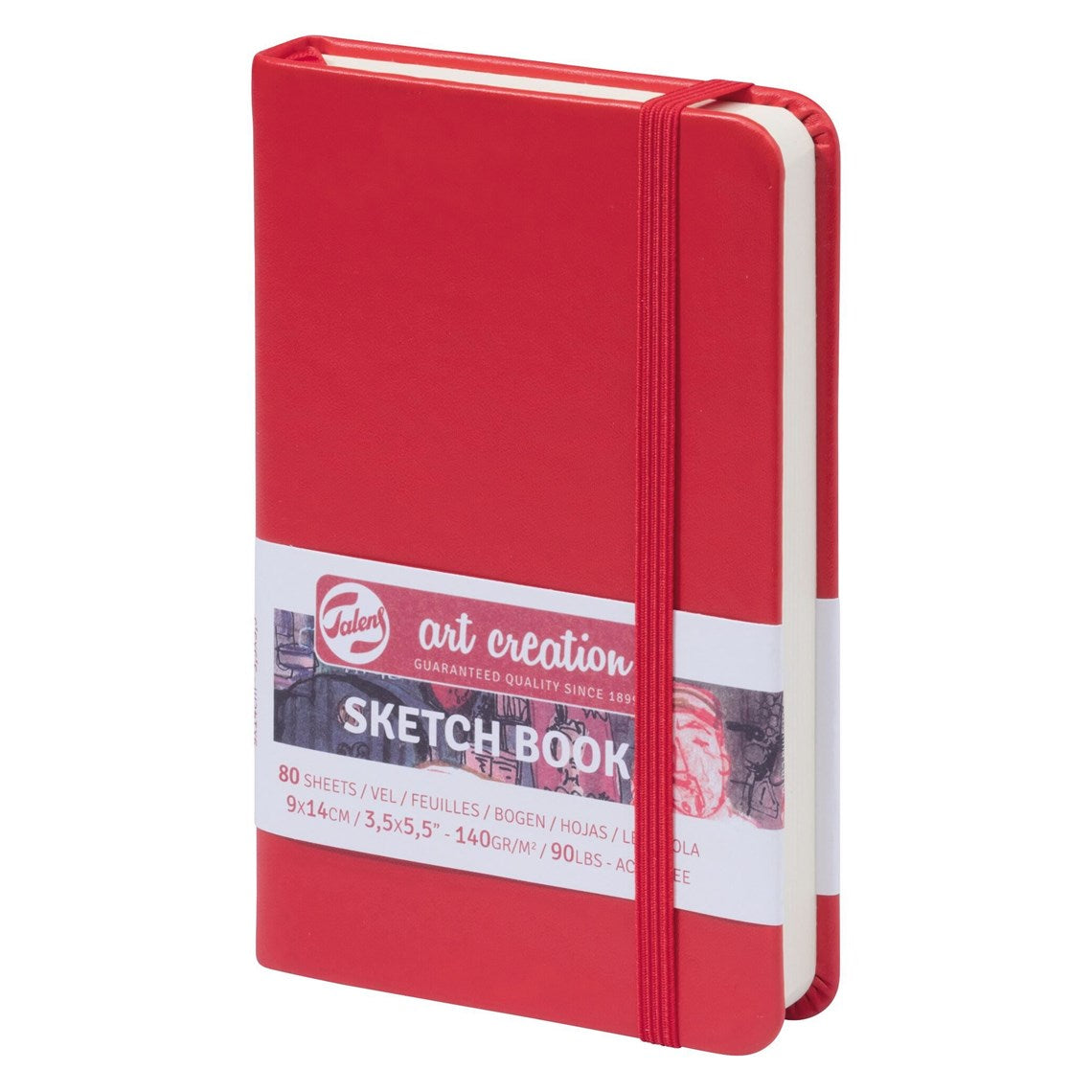 Talens Art Creation Skizzenbuch 9x14 cm - Rot