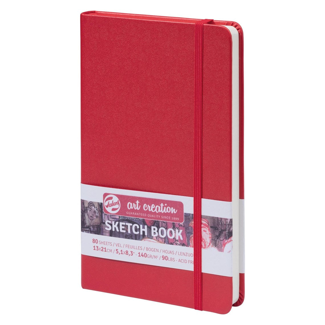 Talens Art Creation Schetsboek 13x21 - Rood