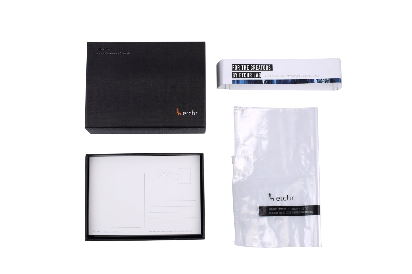 Etchr Watercolor postcards - Cold Pressed