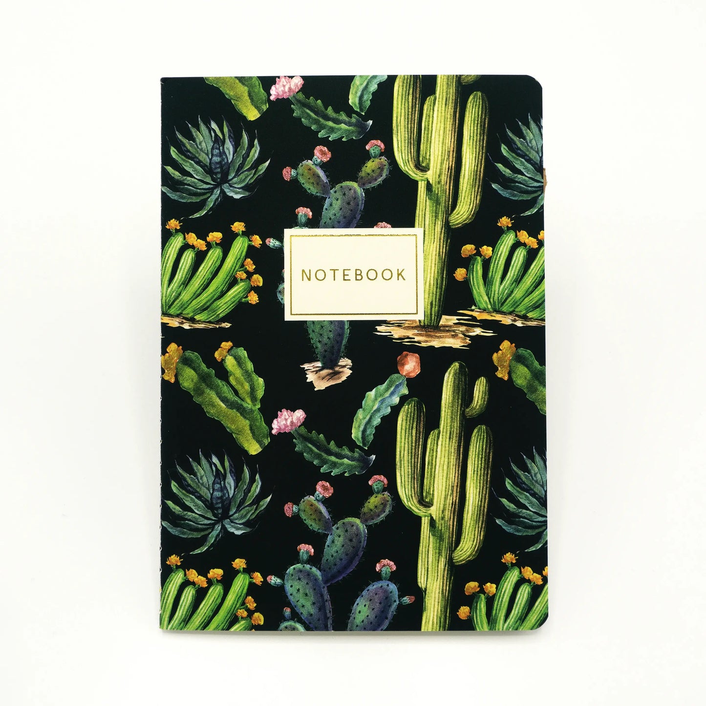 Bruno Visconti Notitieboek A5 - Cactus op zwart