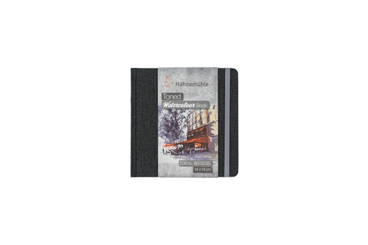 Hahnemühle Toned Watercolor Book grey 14x14 cm voorkant