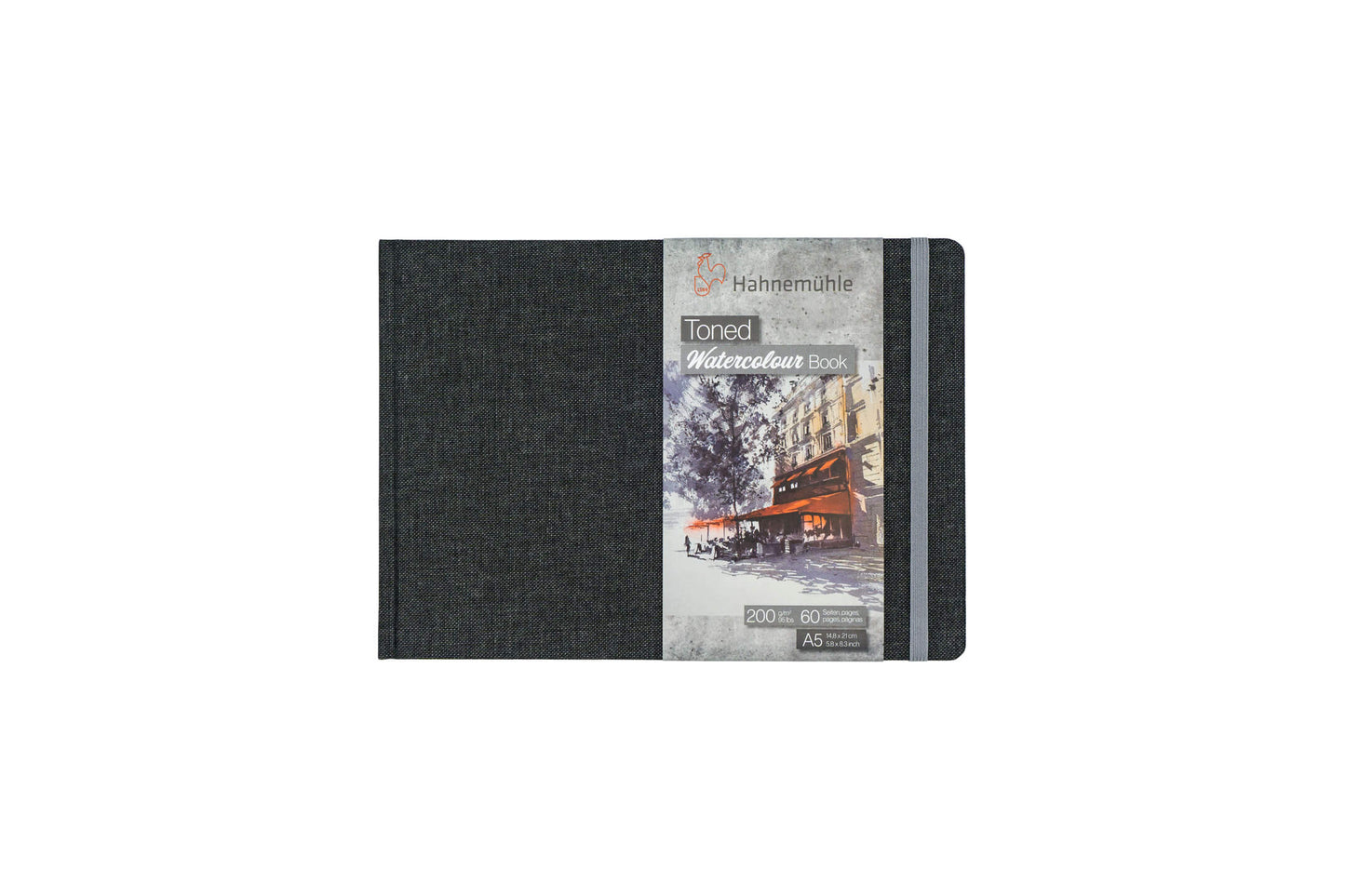 Hahnemühle Toned Watercolor Book grey A5 voorkant