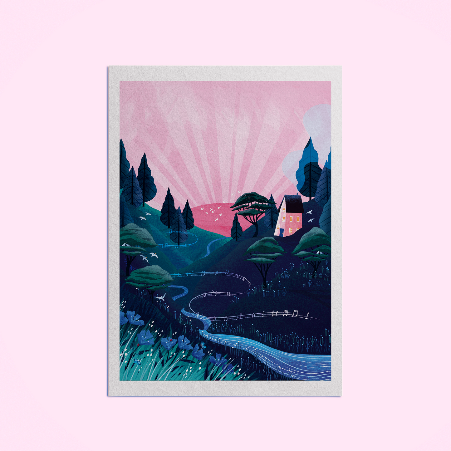 Dawn Chorus - A4 Art Print by Hello Grimes