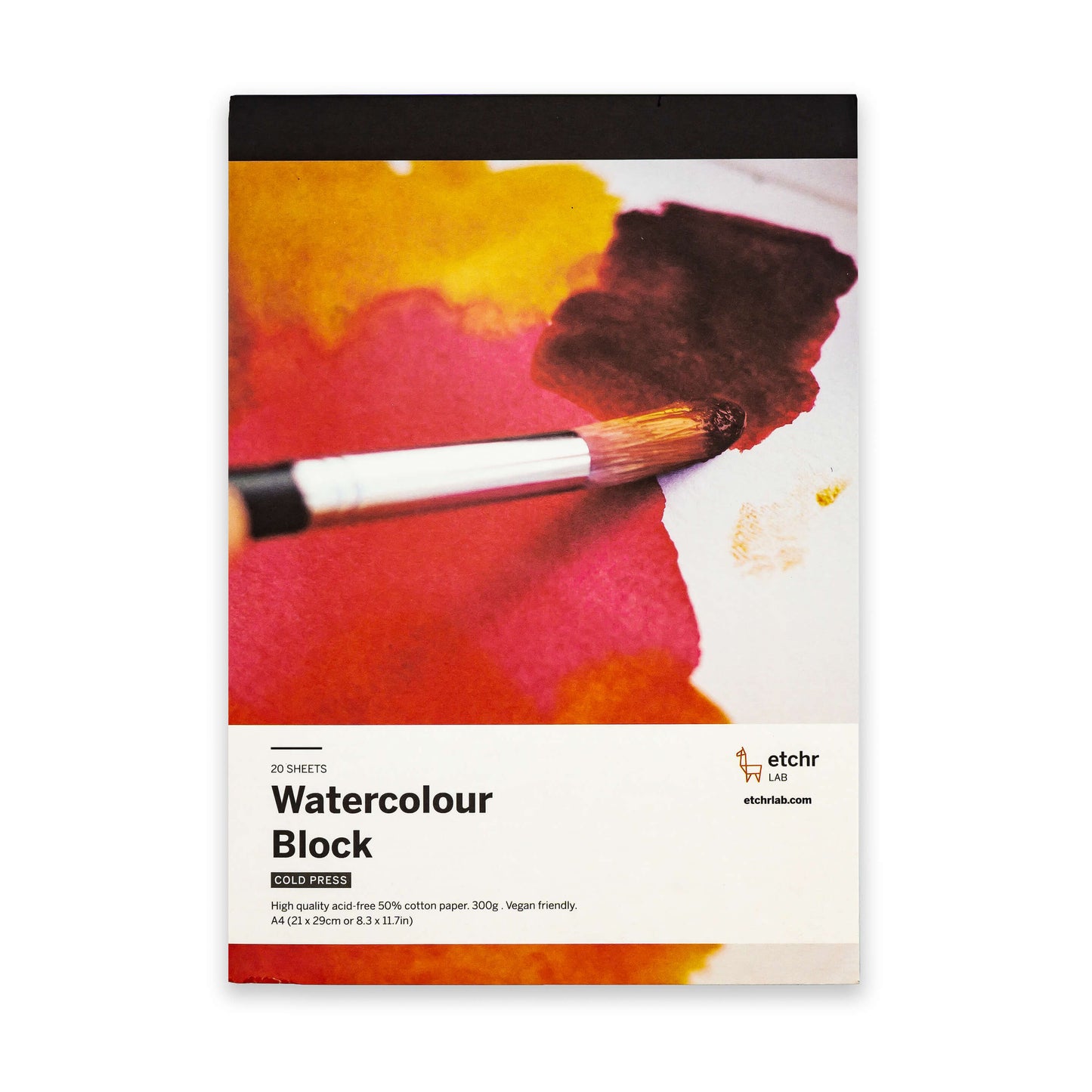 Etchr Watercolour Block 50% Katoen - A4 - Cold Pressed