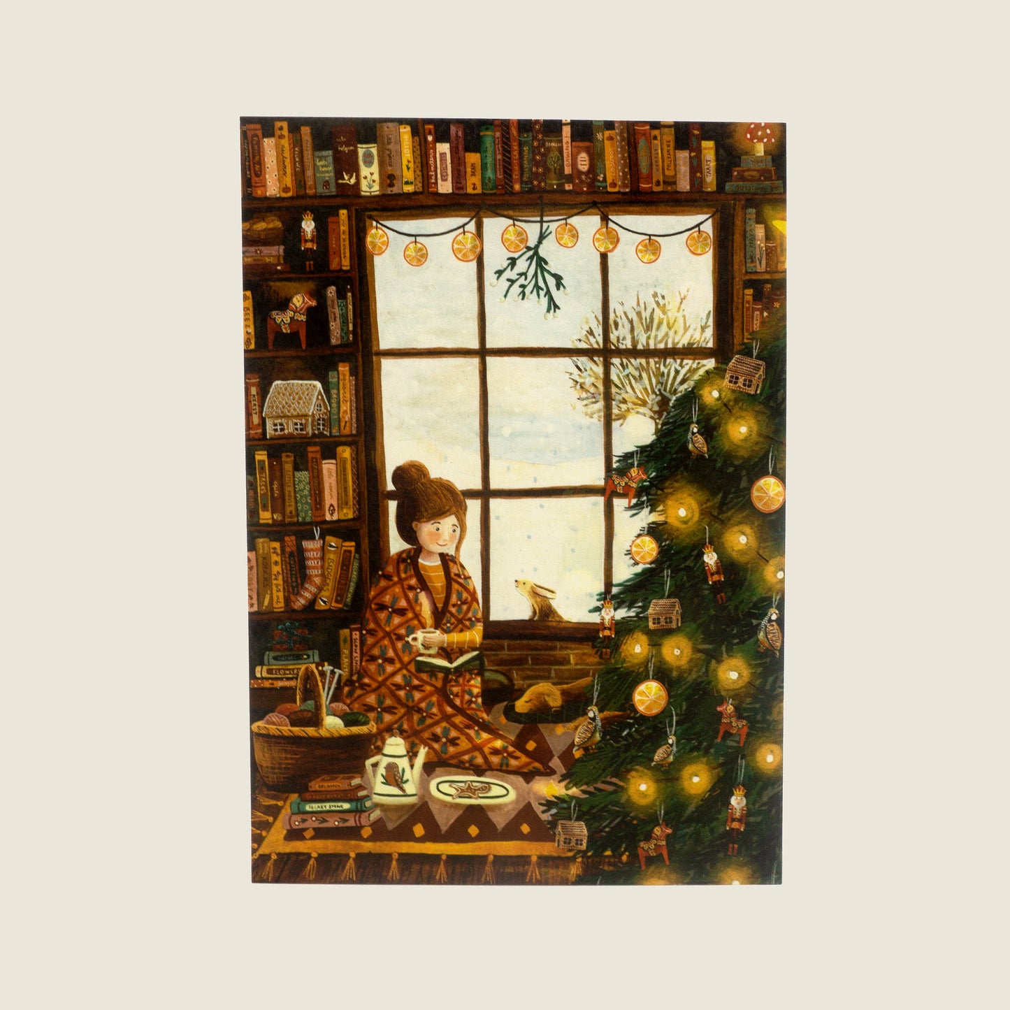 Esther Bennink Weihnachtskarte – Zwischen den Büchern