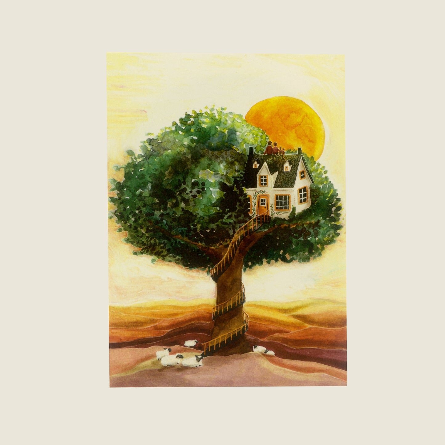 Esther Bennink Wenskaart - Tree House