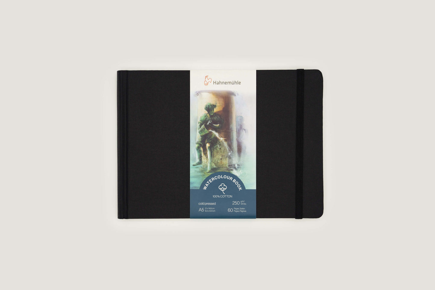 Hahnemühle Aquarellbuch, 100 % Baumwolle, A5 – Querformat