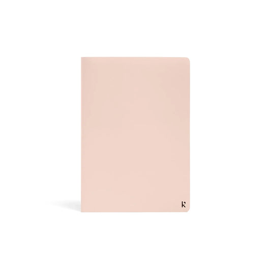 Karst stone paper journal A5 peony voorkant met label en logo
