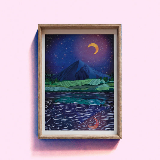 Mount Niesen - A4 Art Print by Hello Grimes