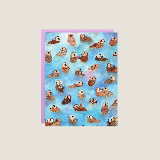 Otter - Grußkarte