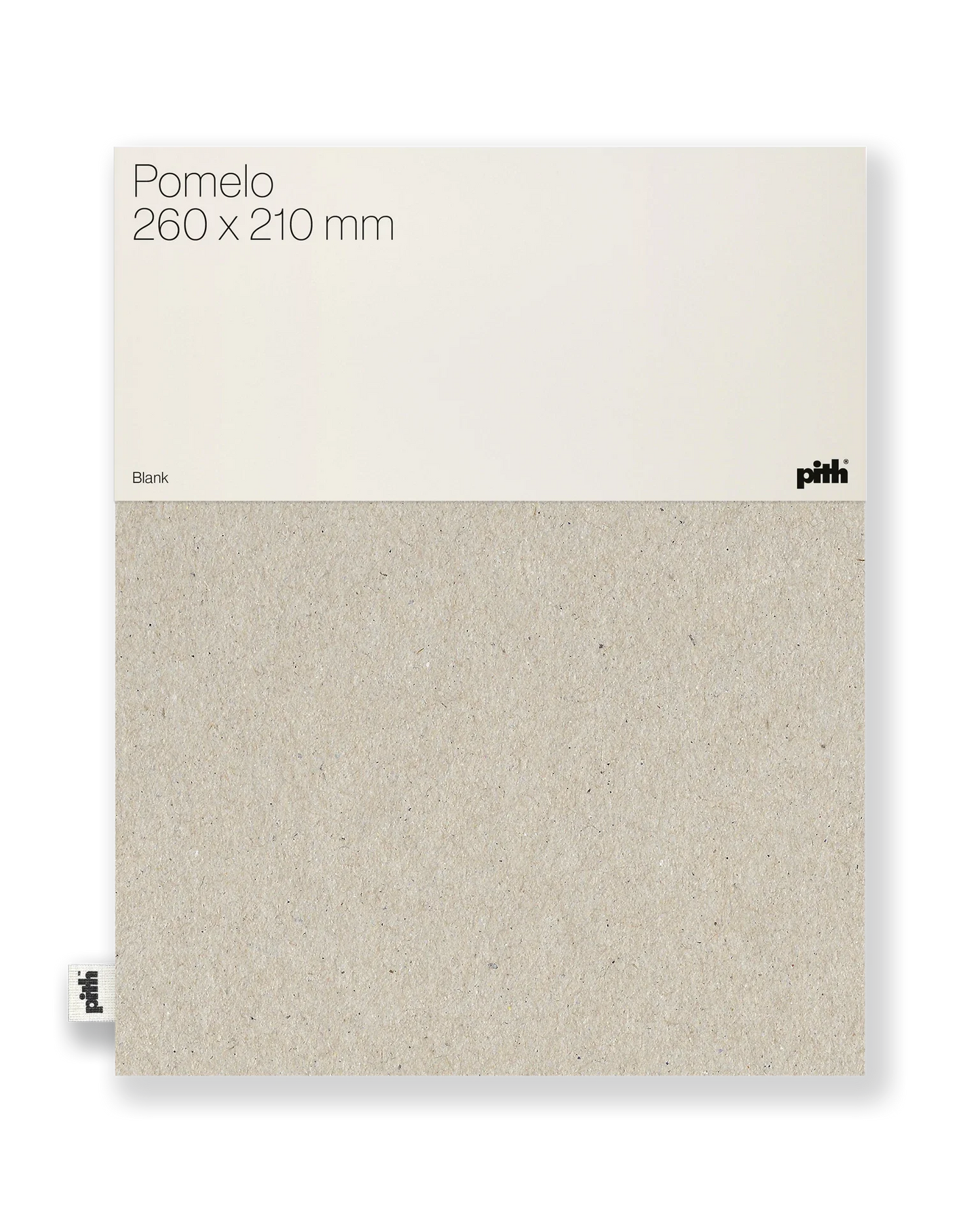 Pith Pomelo Schetsboek Grijs met label