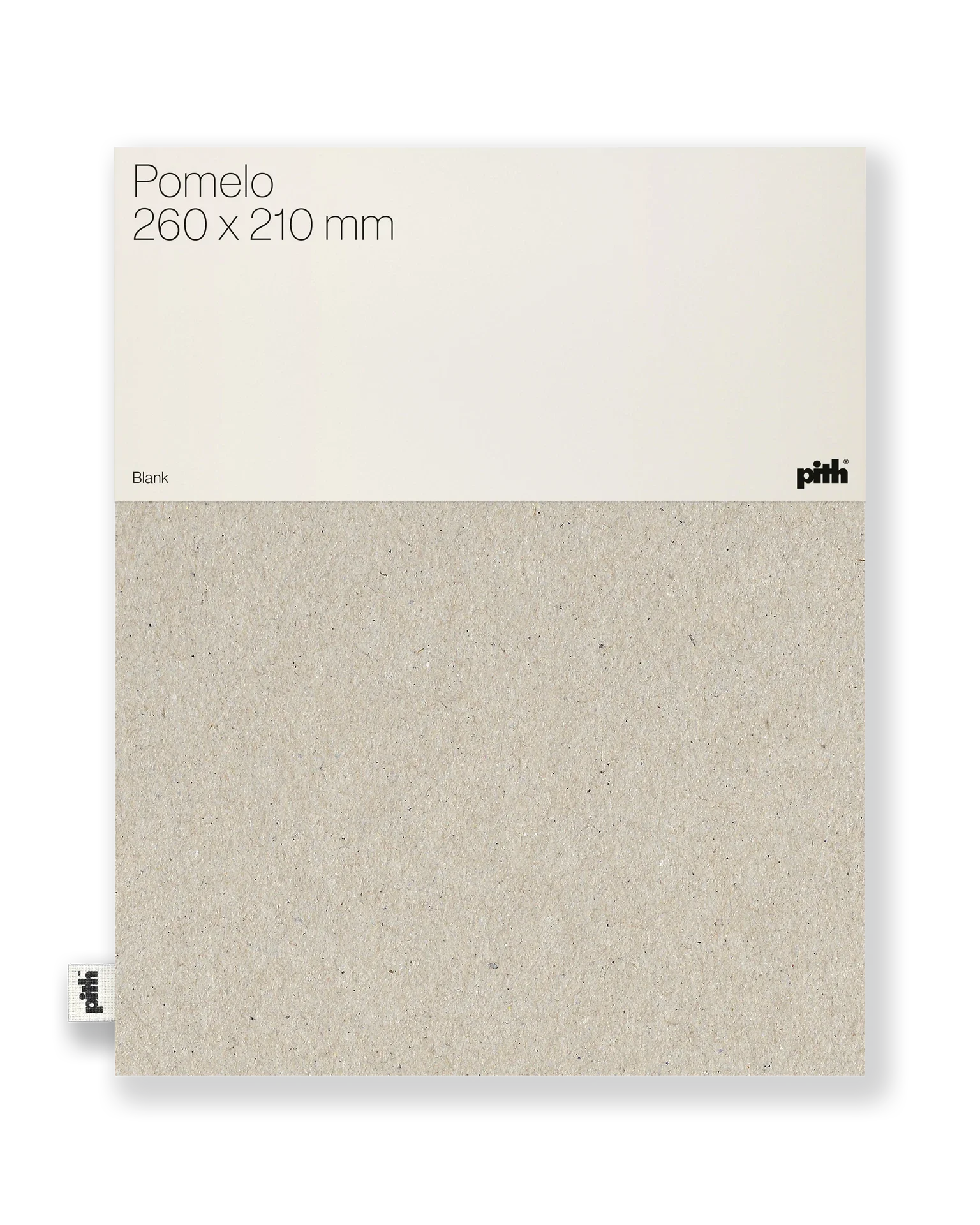 Pith Pomelo Schetsboek Grijs met label
