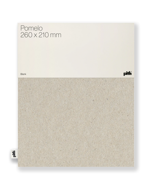 Pith Pomelo Schetsboek Grijs met label