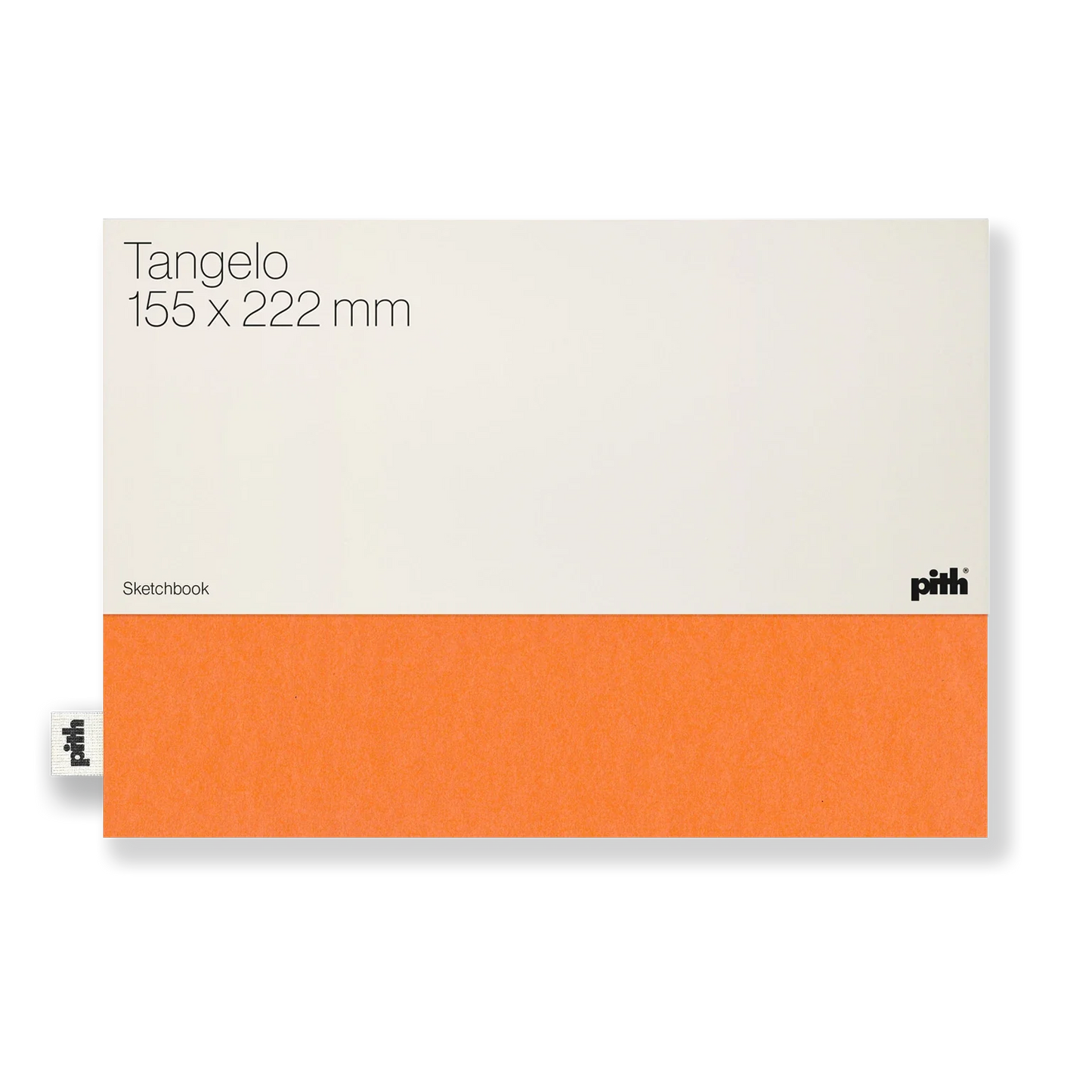 Pith Tangelo Schetsboek Oranje voorkant met label