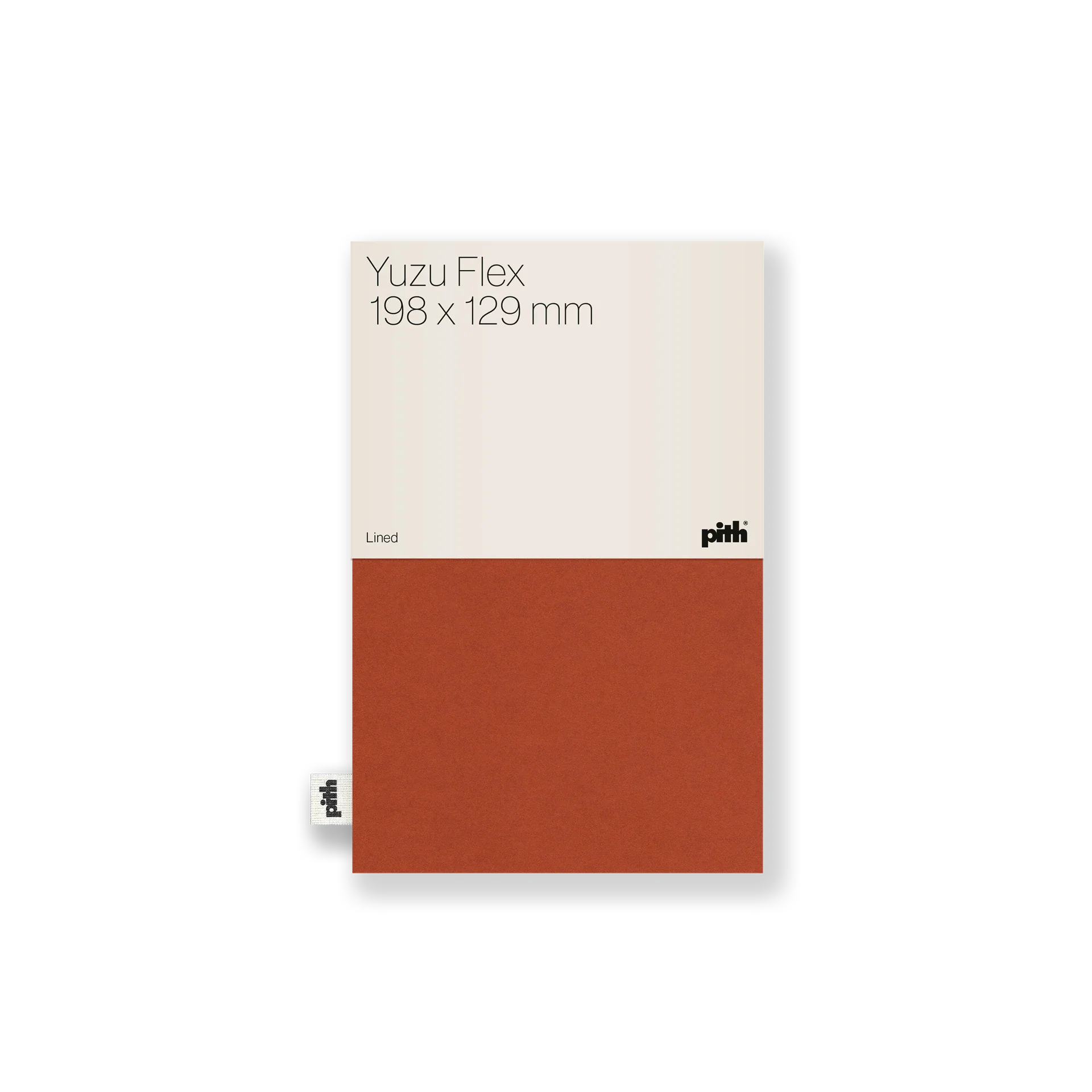 Pith Yuzu Flex Notebook Terracotta Gelinieerd
