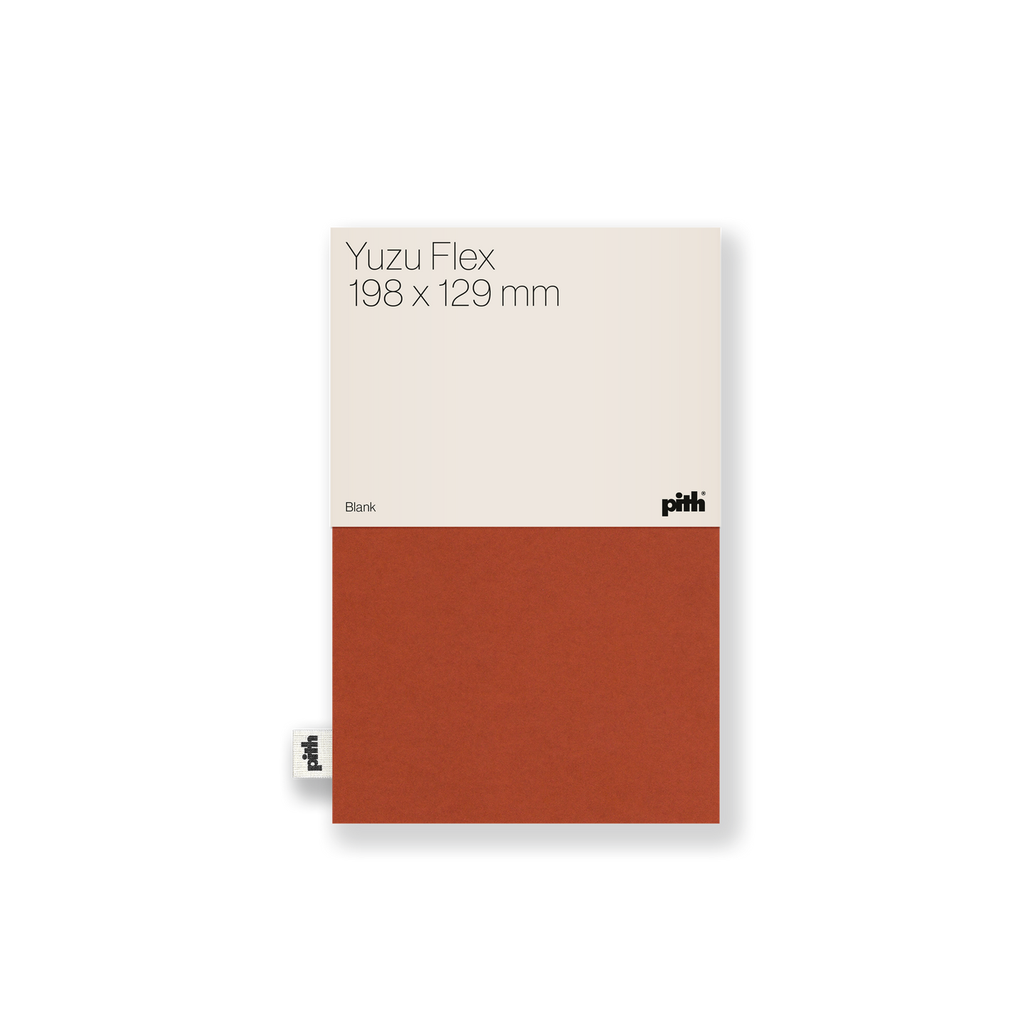 Pith Yuzu Flex Notebook Terracotta Blanco