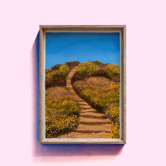 Porthtowan I - A4 Art Print by Hello Grimes