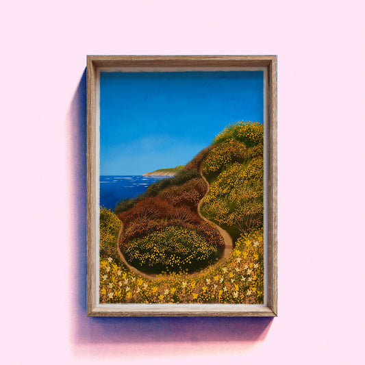 Porthtowan III - A4 Art Print by Hello Grimes
