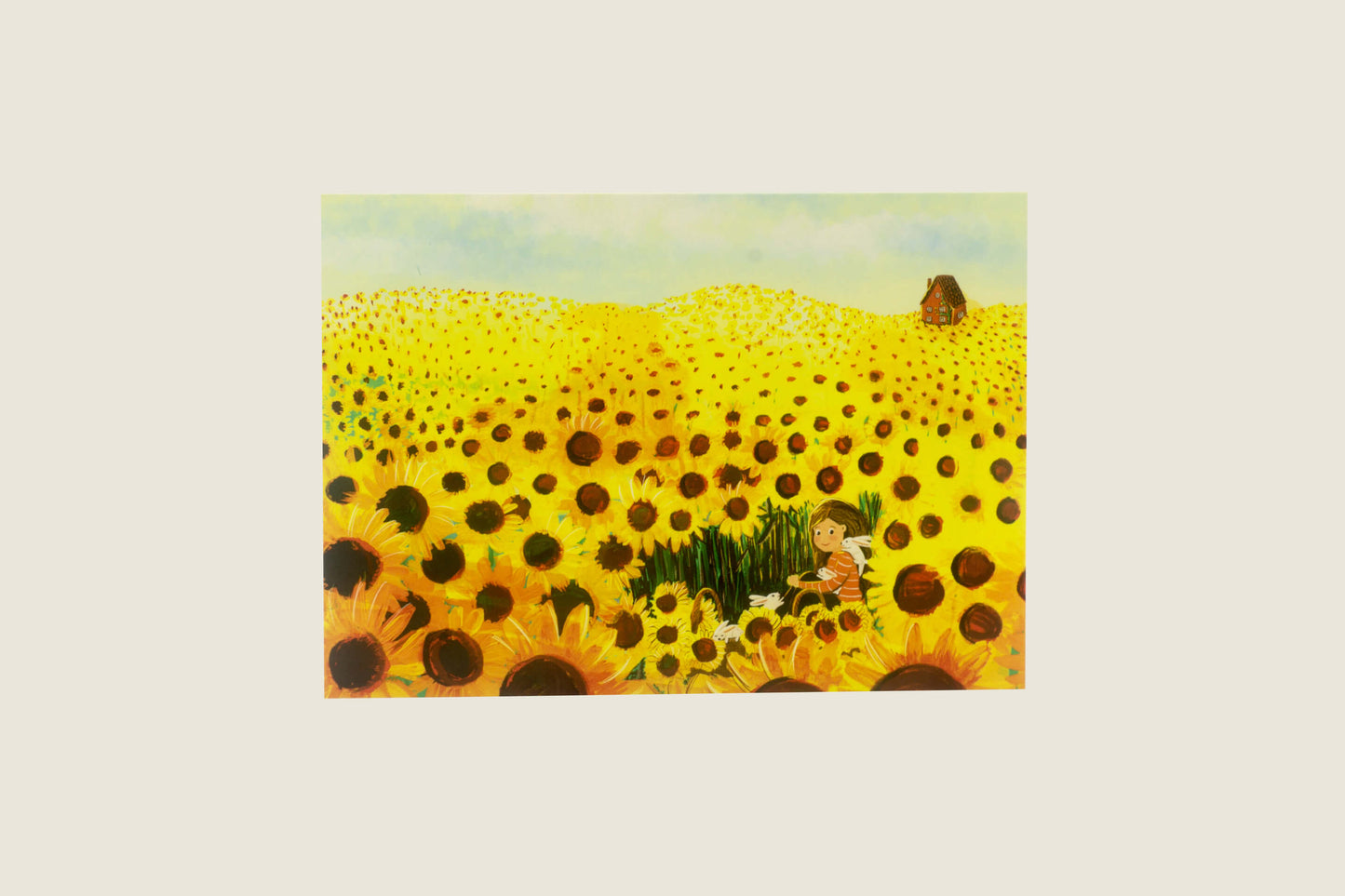 Esther Bennink Wenskaart - Sunflower Field