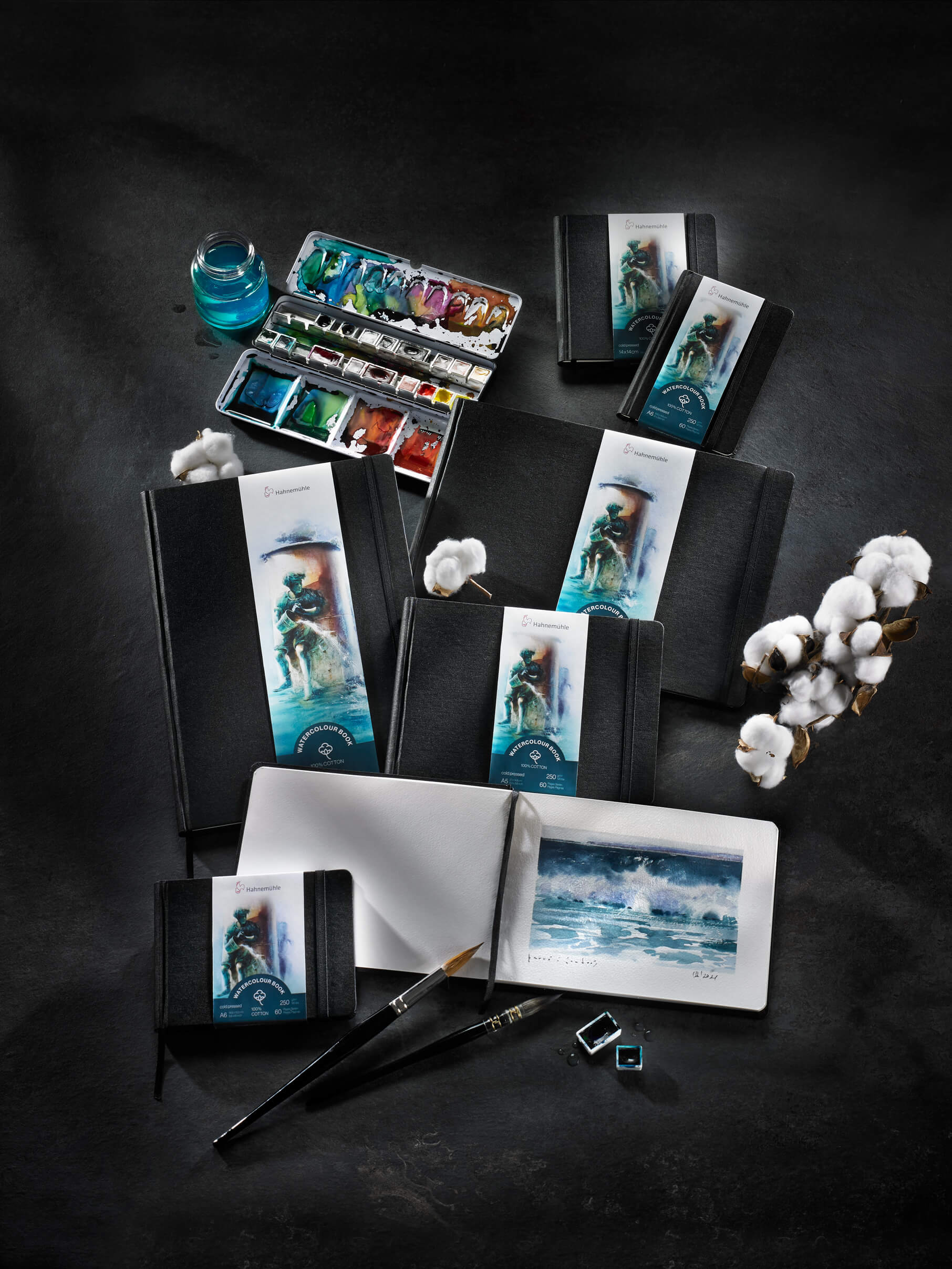 Overzicht van Hahnemühle Watercolor Book 100% Cotton schetsboeken